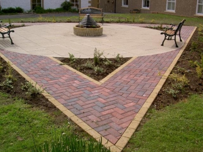 Triangular Paved Area